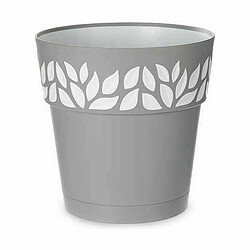 Pot auto-arrosant Stefanplast Cloe Gris Plastique 25 x 25 x 25 cm (6 Unités)