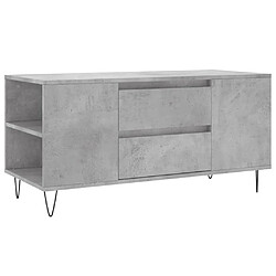 Maison Chic Tabls basse,Table Console pour salon gris béton 102x44,5x50 cm bois d'ingénierie -MN95732