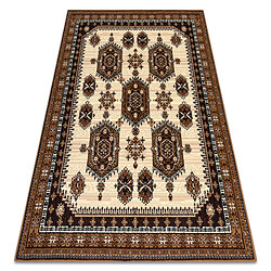 RUGSX BCF Tapis Morad ZEGARY horloges, classique - beige 120x170 cm