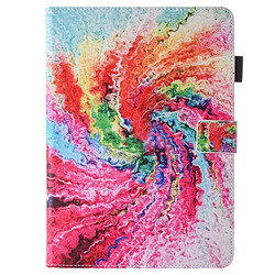 Wewoo Coque pour iPad Pro 10,5 pouces tourbillon modèle aquarelle horizontale flip en cuir avec 3 porte-engrenages et fentes cartes