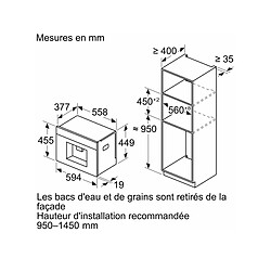 Robot café expresso 19bars encastrable noir - CT718L1B0 - SIEMENS