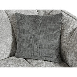 Vente-Unique Canapé 3 places en tissu texturé gris BASDIO pas cher