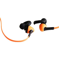 Wewoo Ecouteur sport Bluetooth pour iPhone In-Ear Fil de commande sans écouteurs Sport Neckband avec micro et crochet d'oreille Soutien Handfree appel iPad Galaxy Huawei Xiaomi LG HTC Smartphone Orange