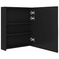 Acheter vidaXL Armoire de salle de bain à miroir LED noir 50x14x60 cm