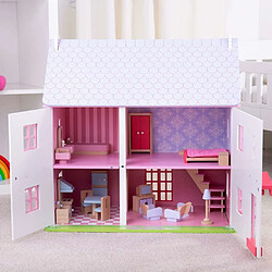 Bigjigs Toys Jeu en bois - Chalet Rose