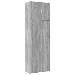 vidaXL Buffet haut sonoma gris 80x42,5x249 cm bois d'ingénierie