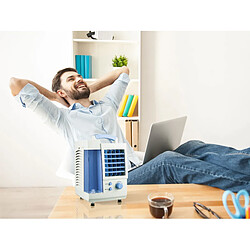 Purline rafraichisseur d'air de 1L avec humidificateur 60W bleu blanc