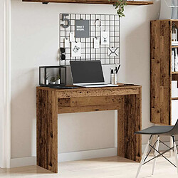 vidaXL Bureau vieux bois 90x40x72 cm bois d'ingénierie