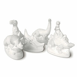 Graines Creatives 6 moules latex dinosaures