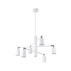 Luminaire Center Suspension Lemmi Acier Blanc