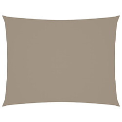 vidaXL Voile de parasol tissu oxford rectangulaire 6x8 m taupe