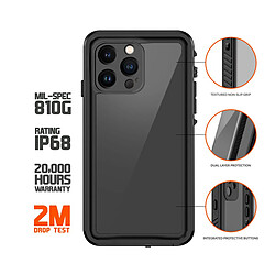 Eiger Avalanche Coque pour iPhone 14 Pro Protection complète Contre Les intempéries Noir Mat pas cher