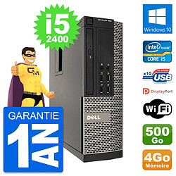 PC Dell OptiPlex 990 SFF Intel i5-2400 RAM 4Go Disque Dur 500Go Windows 10 Wifi - Occasion