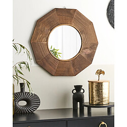 Beliani Miroir ASEM 60 cm Marron