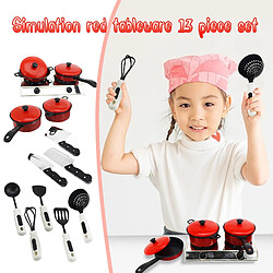 Jouet de cuisine pour enfants 13 pièces / ensemble ustensiles de cuisine avec jeu de jouets de cuisine ensemble de jeu de simulation de cuisine