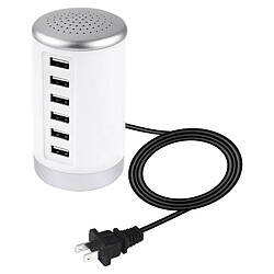 Wewoo Adaptateur secteur du chargeur XLD4 30W 6-USB Ports AC100-240Vprise US Blanc