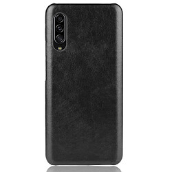 Wewoo Coque Rigide Pour Galaxy A90 5G antichoc Litchi PC + Etui PU Noir