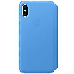 Apple Étui de téléphone portefeuille Leather Folio pour l'iPhone Xs / X - Cornflower