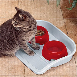 Ferplast Plateau de propreté Lindo pour Chiens avec écuelle Party 4 rouge 445 x 34 x 7 cm 06 L