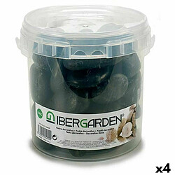 Ibergarden Pierres Décoratives Grand Noir 3 Kg (4 Unités)