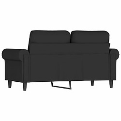 Maison Chic Canapé à 2 places,Sofa de Salon,Canapé droit Noir 120 cm Velours -GKD906516 pas cher