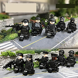 Avis Universal 12pcs noir SWAT police petits blocs de construction accessoires jouets militaires