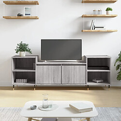 vidaXL Meuble TV Sonoma gris 160x35x55 cm Bois d'ingénierie