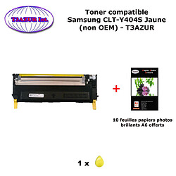 Toner générique SAMSUNG CLT-Y404 pour Samsung XPress C430 C430W C480 C480FN C480W C483W Jaune +10f A6 brillantes-T3AZUR