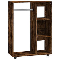 vidaXL Garde-robe Chêne fumé 80x40x110 cm Bois d'ingénierie