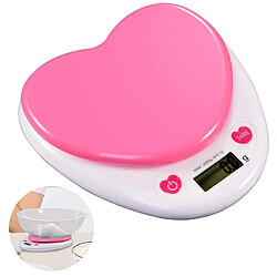 Universal Balance de cuisine numérique portative LCD automatique zéro alimentation automatique pure forme coeur roulé gouache alimentaire lourde