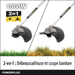 Powerplus Débroussailleuse Électrique POWXG30405 - Coupe-Bordure & Debroussailleuse Electrique Filaire de 1000 W pas cher