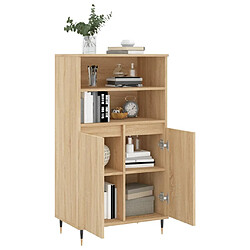 Avis vidaXL Buffet haut Chêne sonoma 60x36x110 cm Bois d'ingénierie