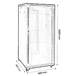 Acheter Kimex Rack Baie de brassage 19'', 600x800mm, 33U