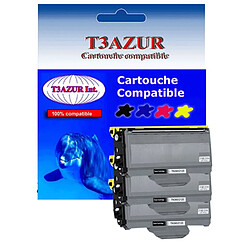 3 Toners Laser compatibles pour Brother HL2140, HL2150N, TN2120 - 2 600 pages - T3AZUR