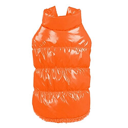 Wewoo Winter Dogs Pet Cat rembourré Gilet Manteau Chiot Vestes Chaudes VêtementsTaille 2XL Orange