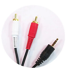 Acheter Câble Audio Jack 3.5 mm 2 Connecteurs RCA Stéréo Mâle Câble