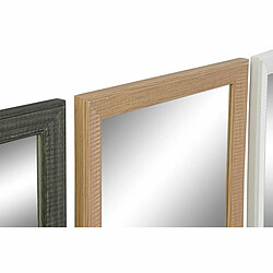 Miroir mural DKD Home Decor Marron Naturel Gris foncé Ivoire Verre polystyrène 36 x 2 x 95,5 cm (4 Pièces) (4 Unités)