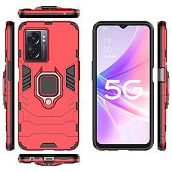 Htdmobiles Coque pour Oppo A77 5G / A57 4G / 5G / Realme Narzo 50 5G - housse etui rigide anti choc + film ecran - ROUGE