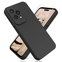 Coque Silicone Noir + Verre Trempe Pour Honor 200 Lite Little Boutik©