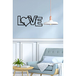 EPIKASA Décoration Murale en Métal Love 4 pas cher