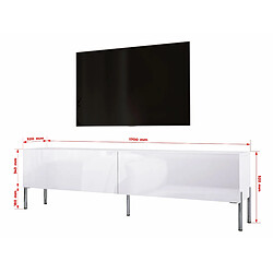 Avis 3xeliving Meuble TV Blanc