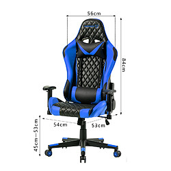 Acheter FOXSPORT Chaise de gaming, fauteuil gamer confortable avec support lombaire et appui-tête réglable, accoudoirs 2d, chaise de bureau gamer