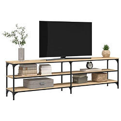 Acheter Maison Chic Meuble TV scandinave - Banc TV pour salon chêne sonoma 180x30x50 cm bois d'ingénierie et métal -MN94177