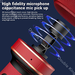 Universal Microphone portable Bluetooth Carla identifie les microphones à deux haut-parleurs pour chanter pour le système de télévision intelligente IOS | Microphone