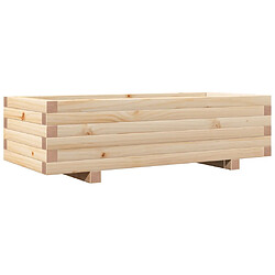 vidaXL Jardinière 90x40x26,5 cm bois de pin massif