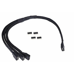 Alphacool RGB 4 pin to 3x 4 pin Splitter Cable - 30cm