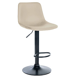 Non Tabouret de bar Divo simili cuir noir