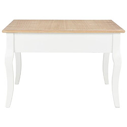 Acheter Maison Chic Table basse pour salon | Table à café Blanc 80 x 80 x 50 cm Bois -GKD42074