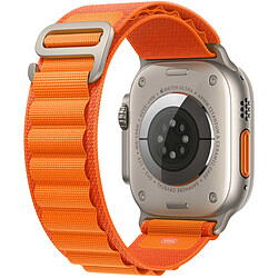 Alpine Loop Band pour l'Apple Watch Series 1-10 / SE / Ultra (2) - 42/44/45/46/49 mm - Taille S - Orange