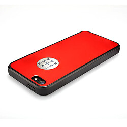 Avis Caseink Coque Housse Etui [Custom Buttons Series] Rouge iPhone 5/5S/SE